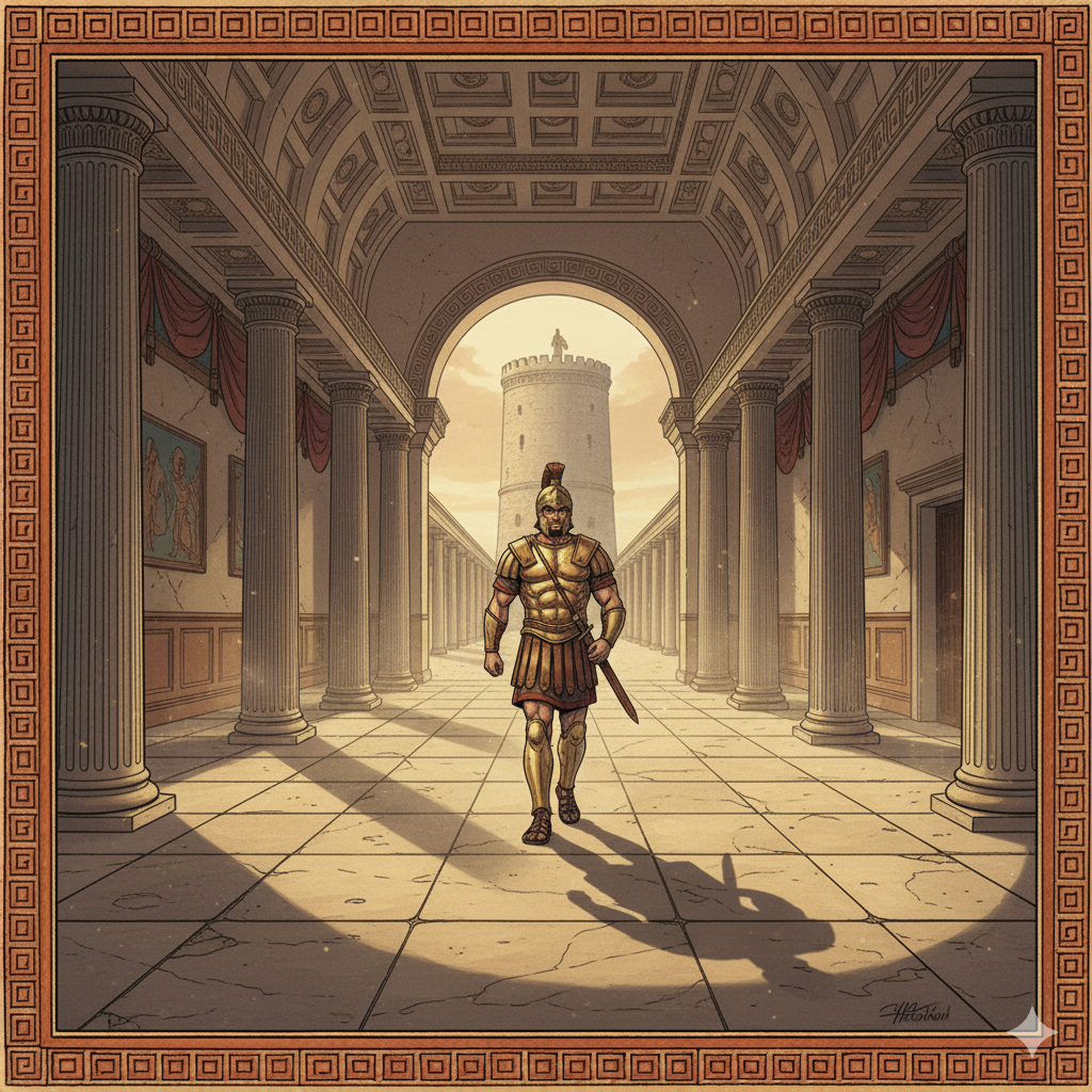 Hektor zoekt Andromache in het paleis