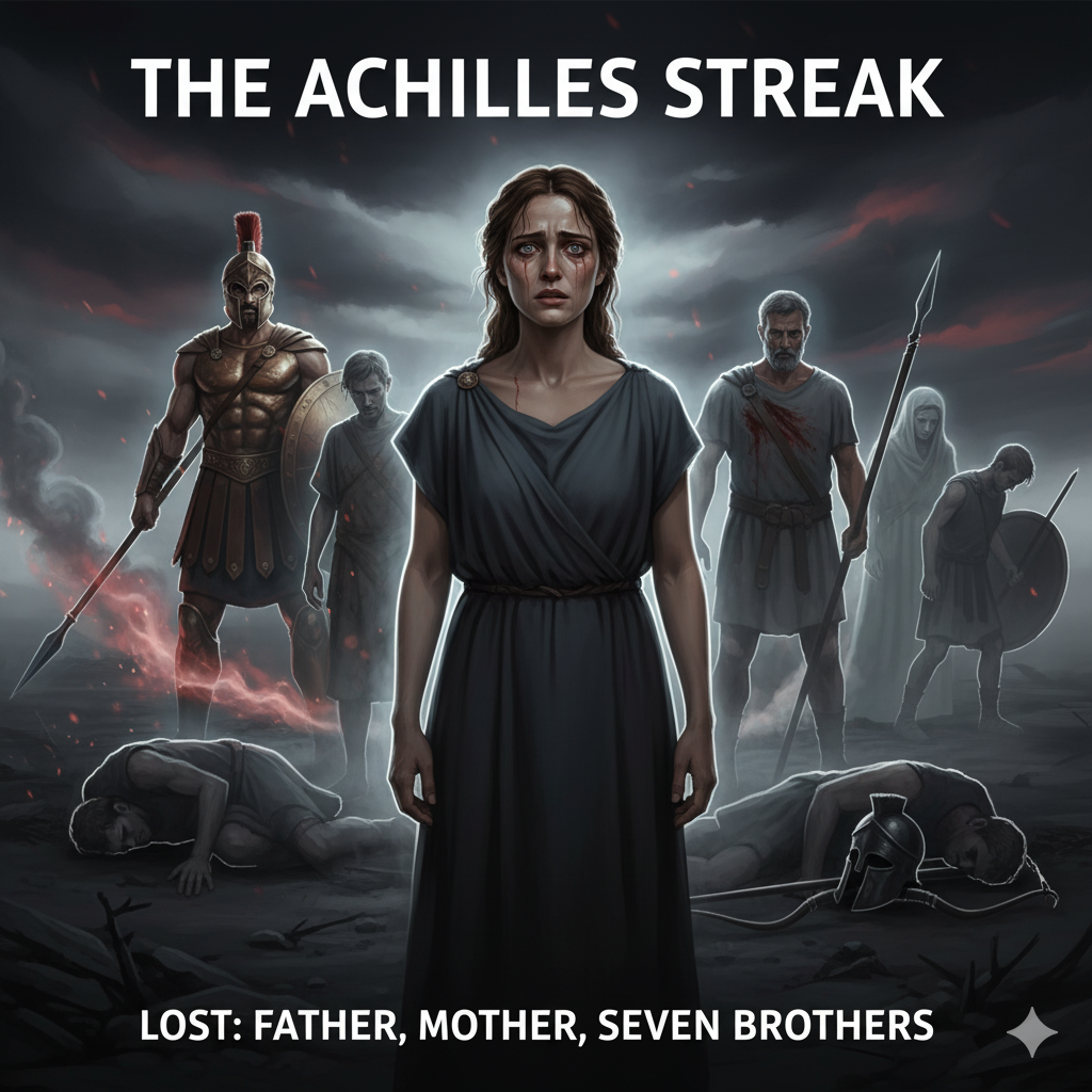 Andromache's verlies: haar hele familie gedood door Achilles